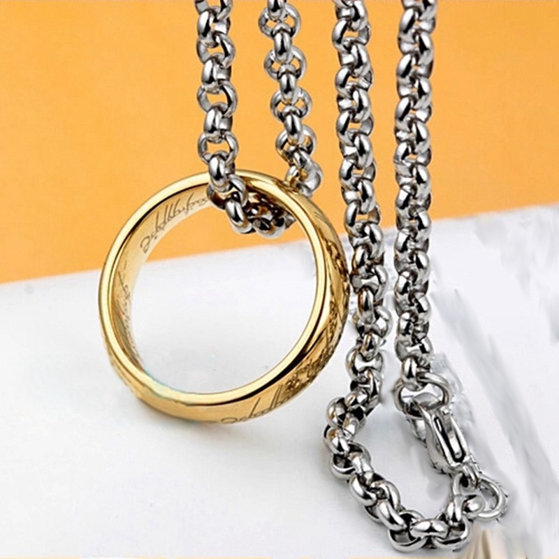 Řetízek prstýnek Pán prstenů (Lord of the rings) (2) - zl