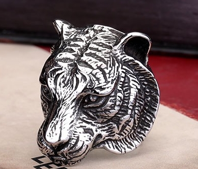 Prstýnek tygr (ocel)