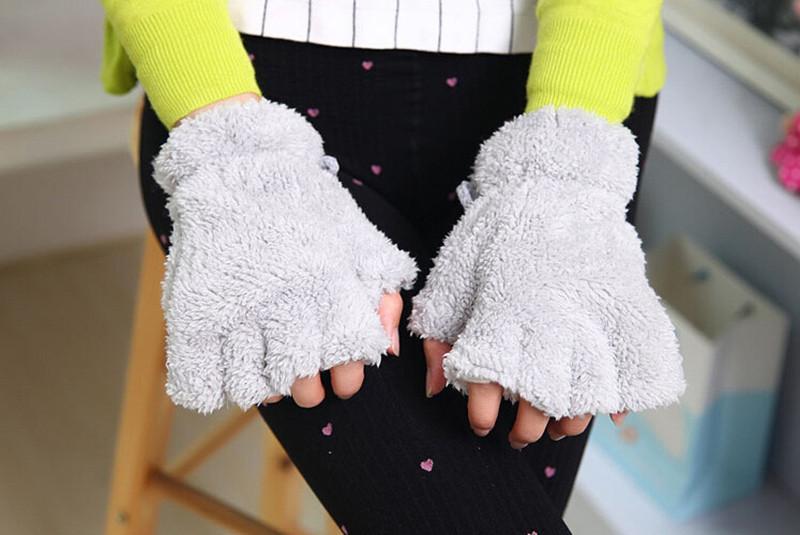 Rukavice kočka (šedá)