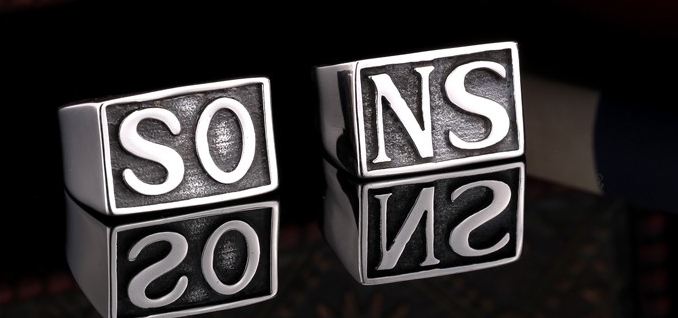 2 prsteny Sons of Anarchy (Zákon gangu) ocelové