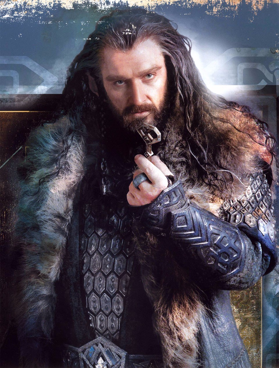 Řetízek Hobbit (Pán Prstenů) - Thorin - klíč (ocel)
