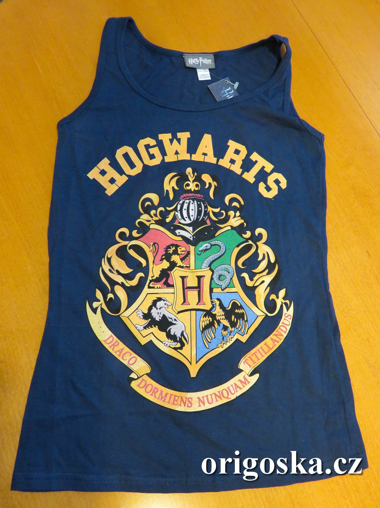 Dámské tílko Harry Potter - Bradavice (modrá)