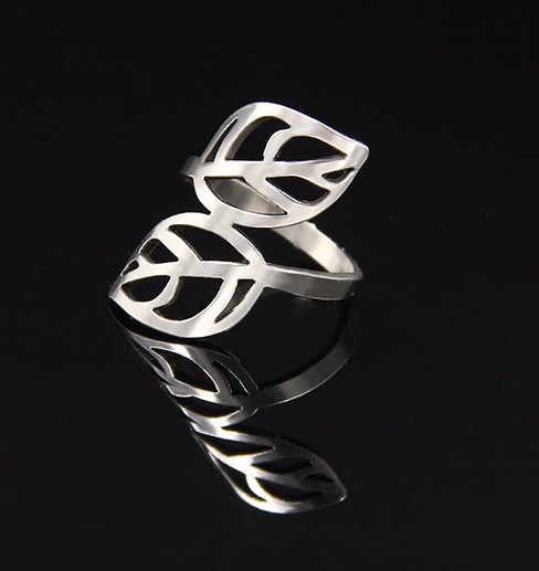 Prsten listy (ocelový) 2