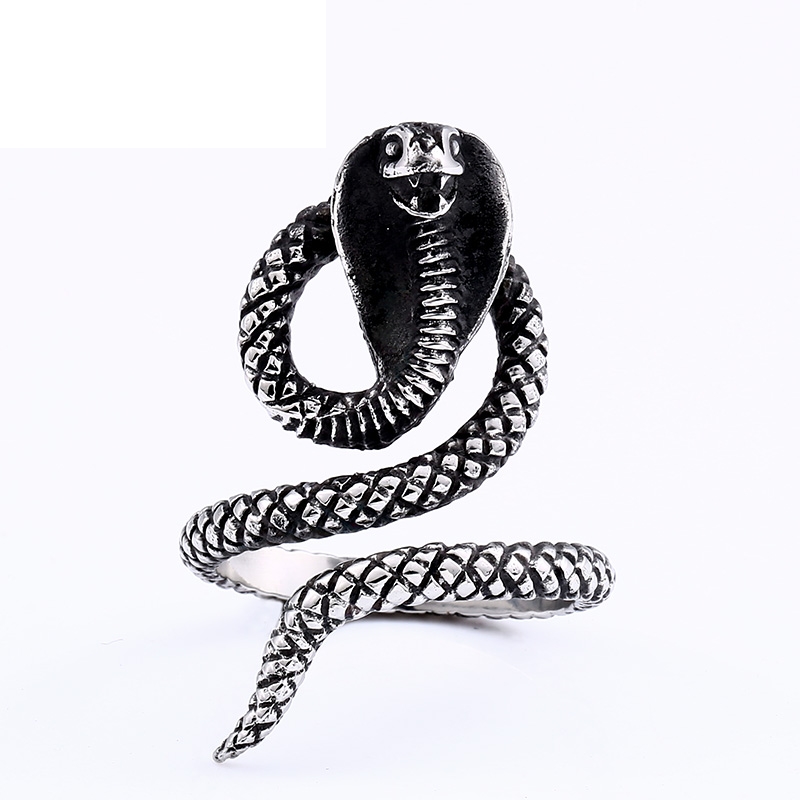 Prsten had kobra - ocelový (3)