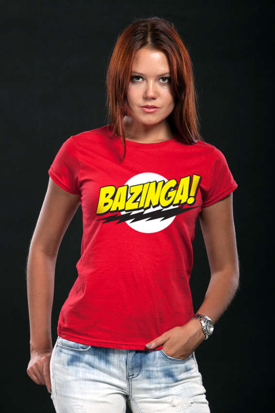 Dámské tričko The Big Bang Theory (Teorie velkého třesku) - Bazinga (2)