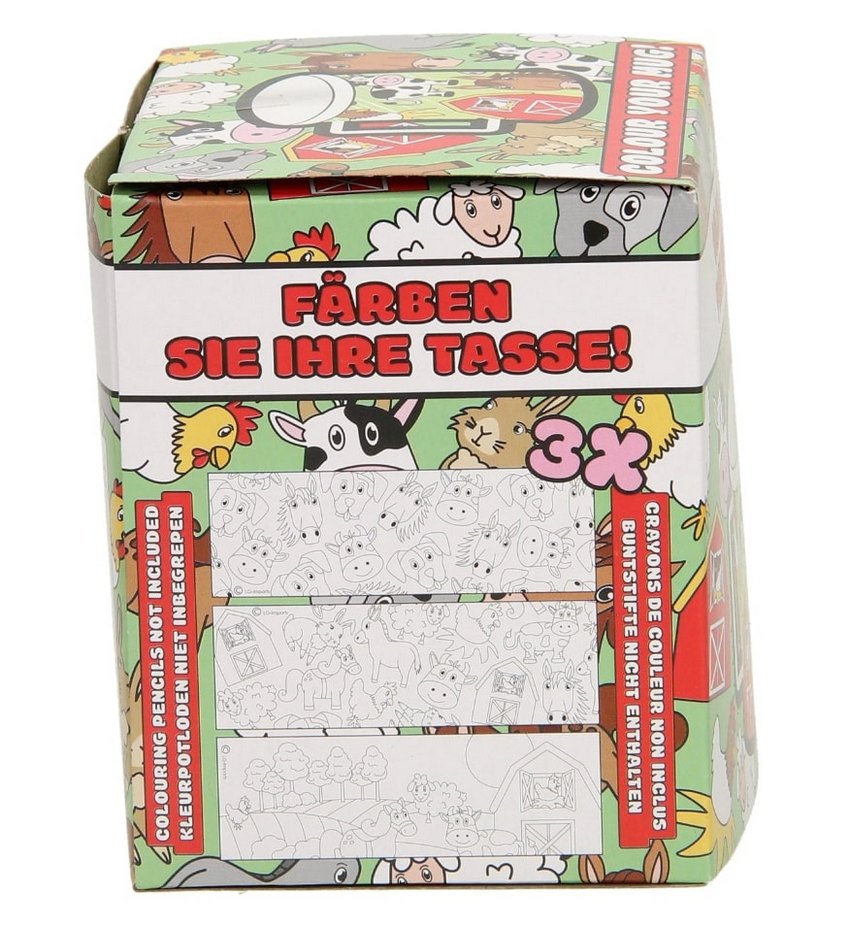 Hrnek farma - vybarvovací