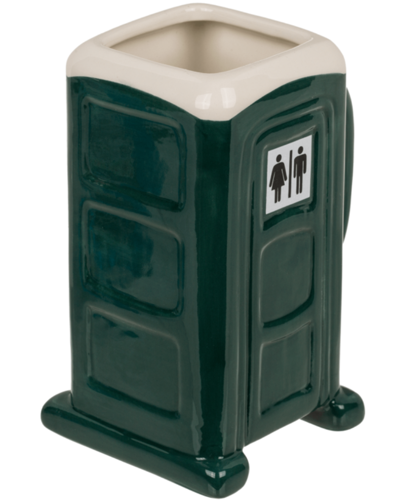 Hrnek toaleta - záchod (zelená)