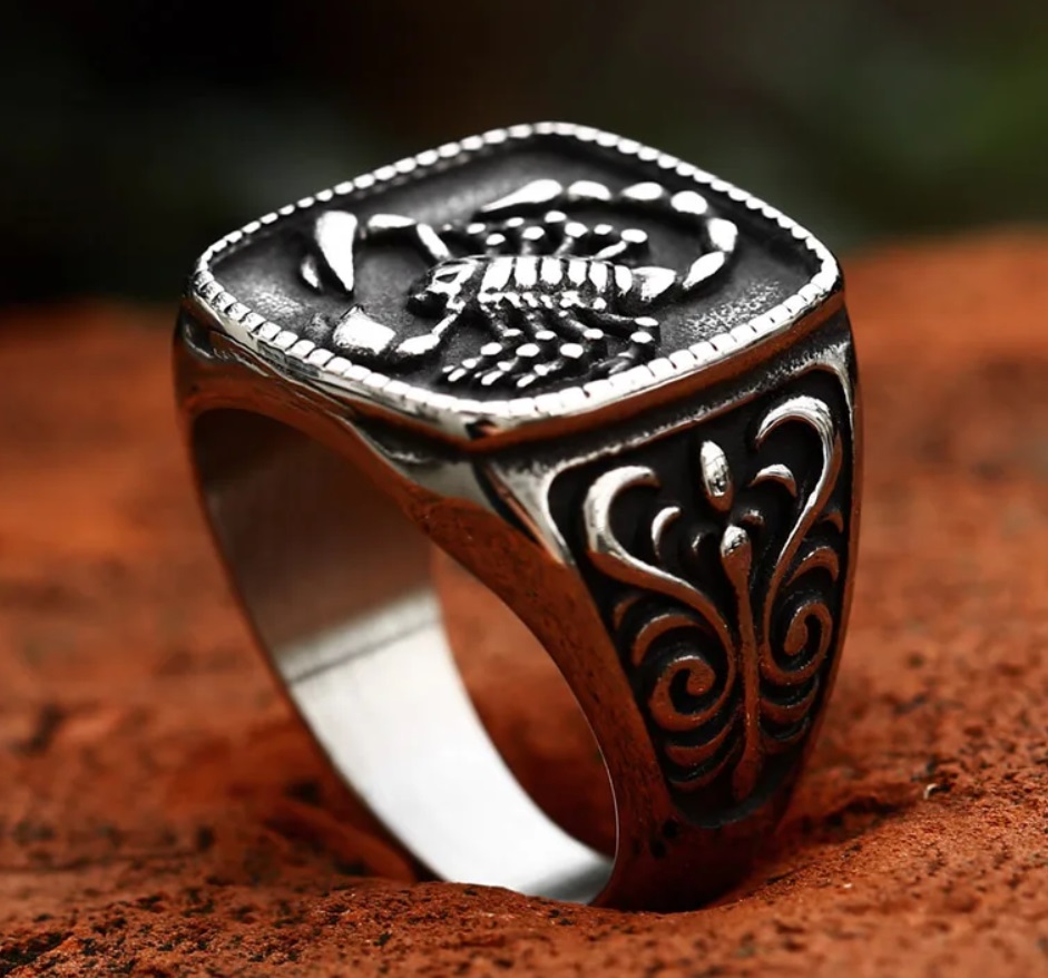 Prsten škorpion - ocel (2)