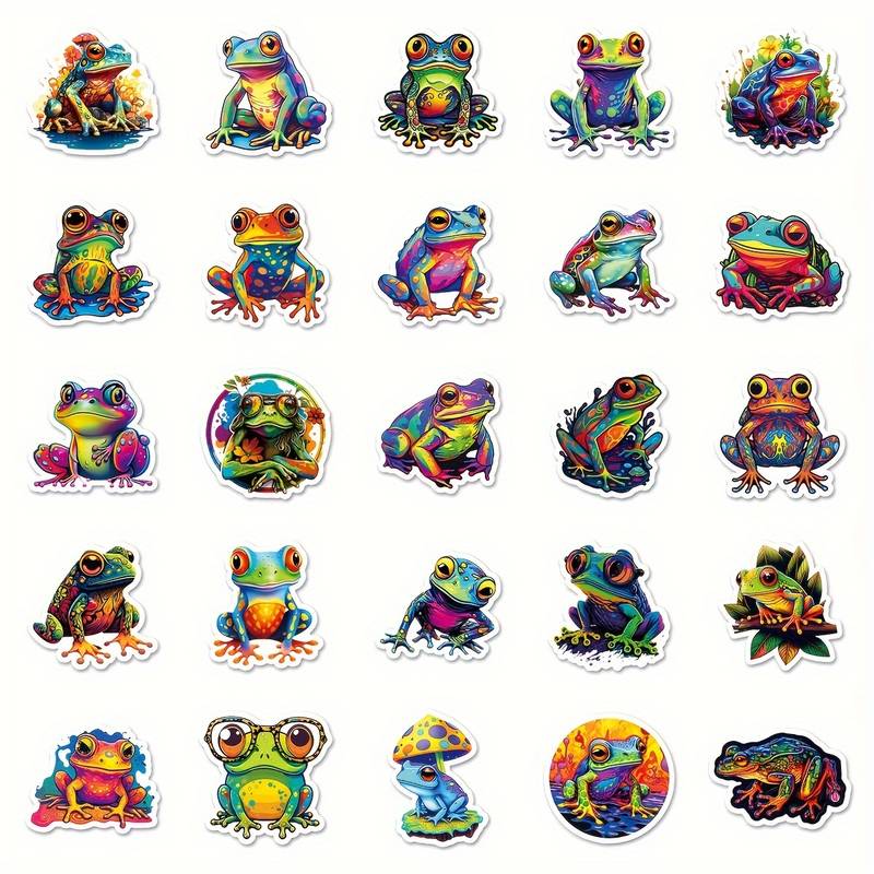 Set 50 samolepek žába