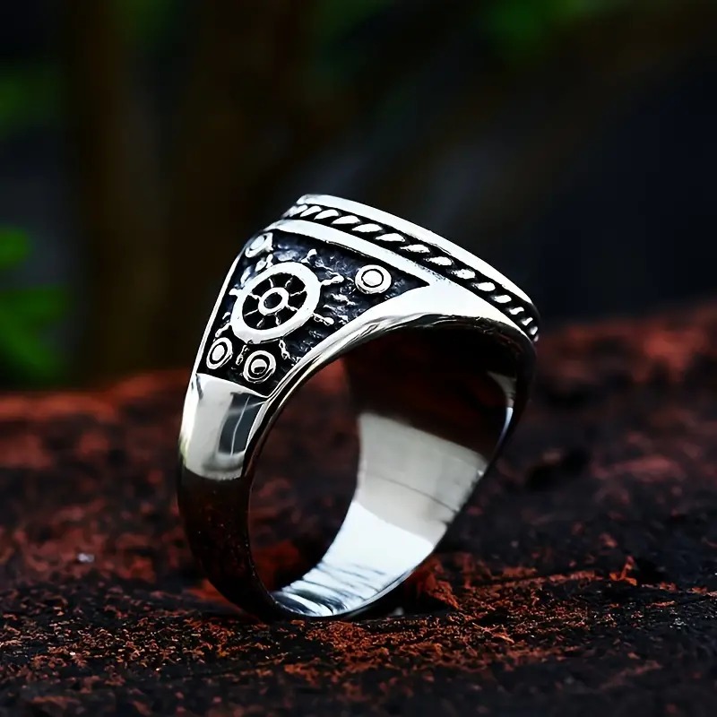 Prsten lebka - ocelový (10)