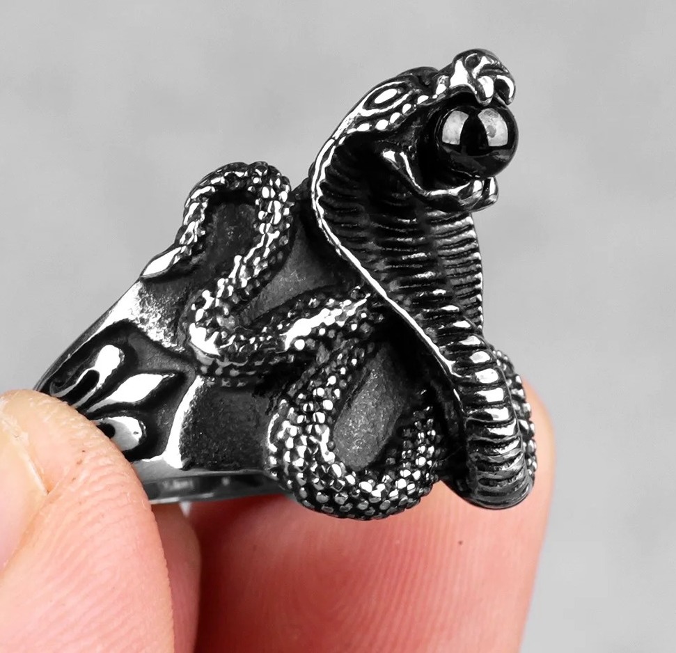 Prsten kobra (ocel) - čn