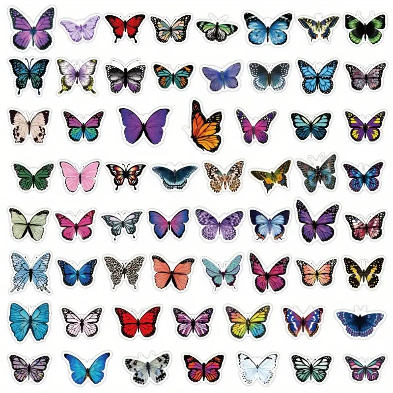 Samolepky motýl - 120 ks