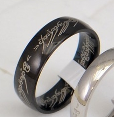 Prstýnek Pán prstenů (Lord of the Rings) - černá