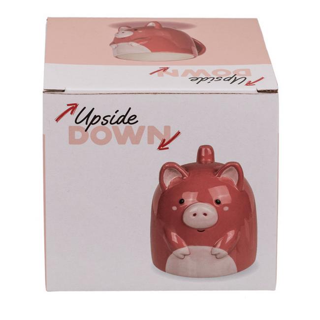 Hrnek prase - vzhůru nohama