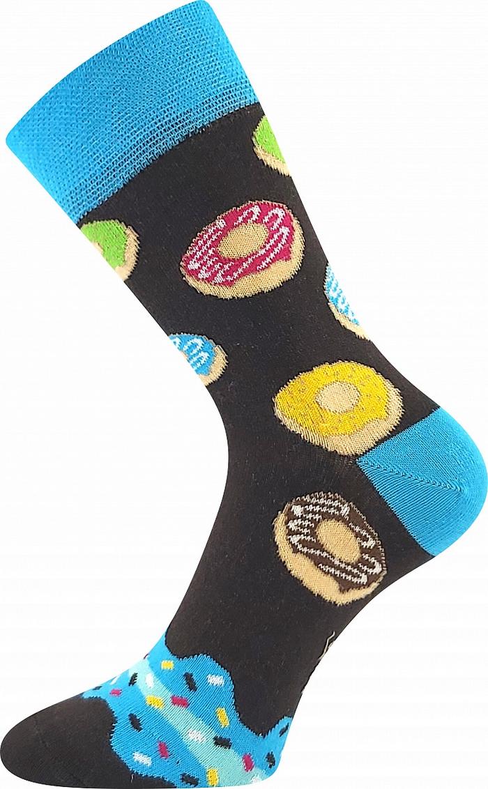 Ponožky kobliha donut - modrá