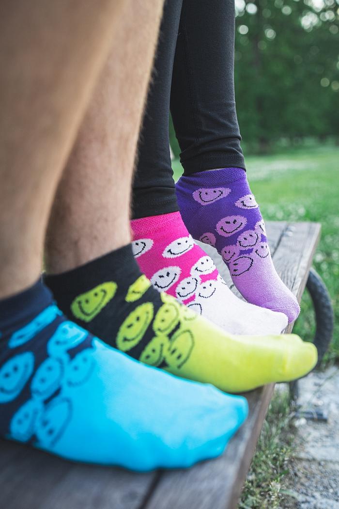 Ponožky smajlíci - dámské (B)