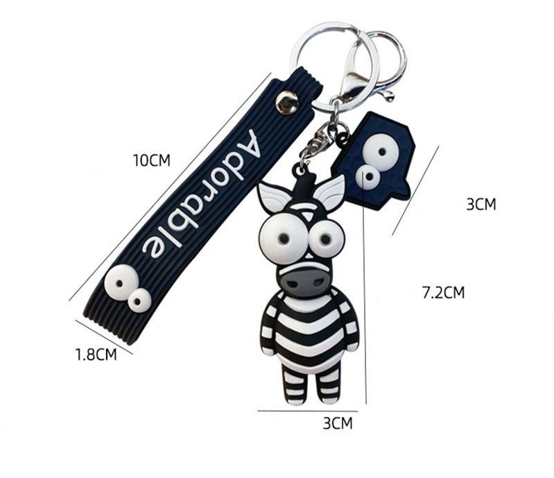 Klíčenka zebra 3D