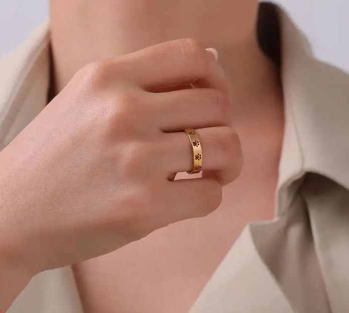 Prsten tlapky (ocel) 2 - zl