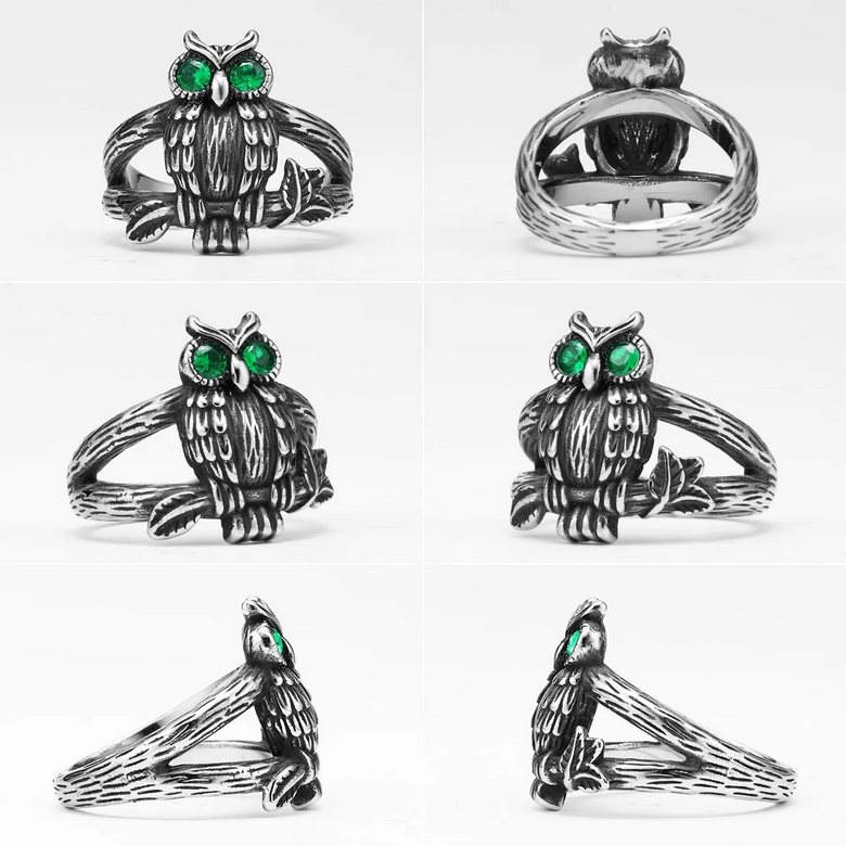 Prsten sova - ocelový (3)