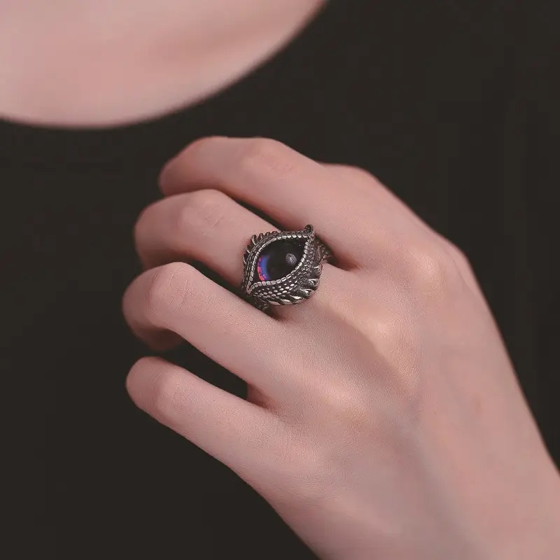 Prsten dračí oko - ocelový
