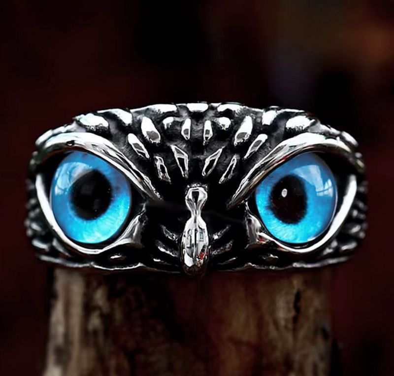 Prsten sova - ocelový (5)