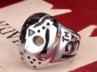 Prsten Pátek třináctého (Friday the 13th) - ocelový