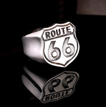 Prsten Route 66 - ocelový