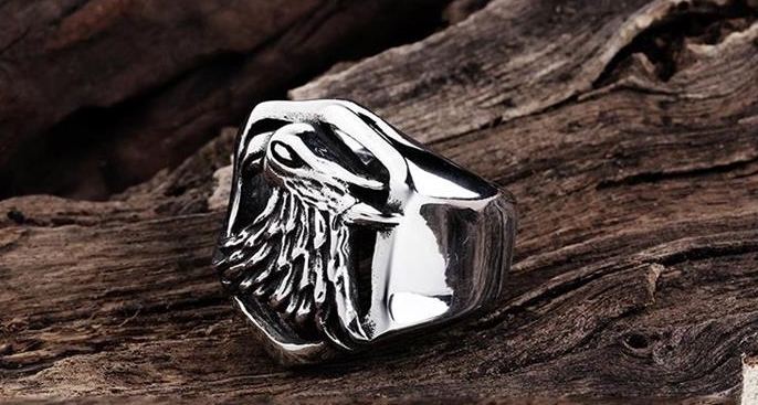 Prstýnek orel (ocel)