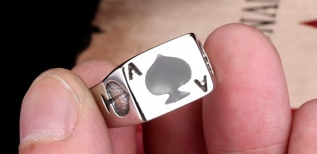 Prstýnek Eso (ocel)