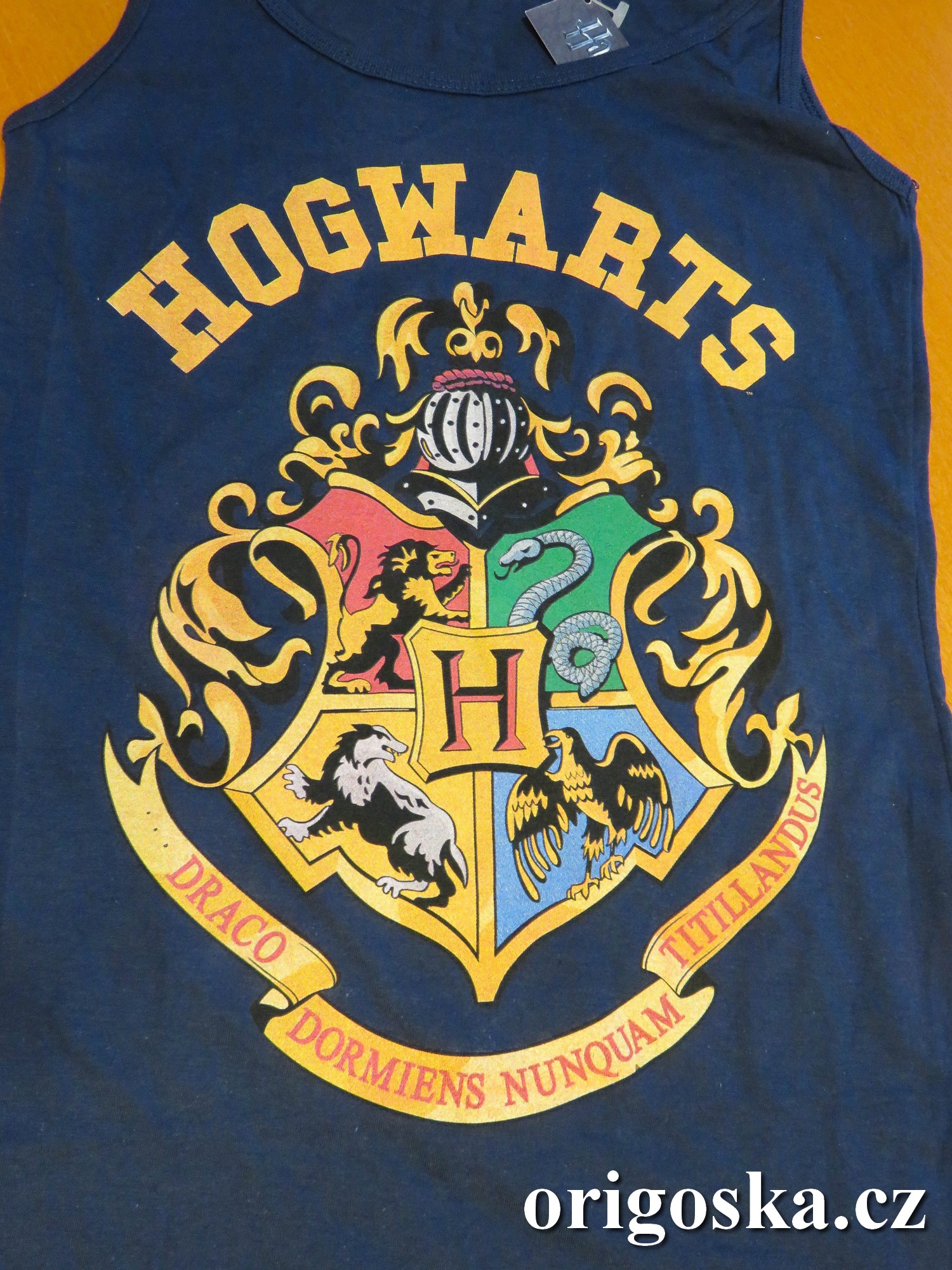 Dámské tílko Harry Potter - Bradavice (modrá)