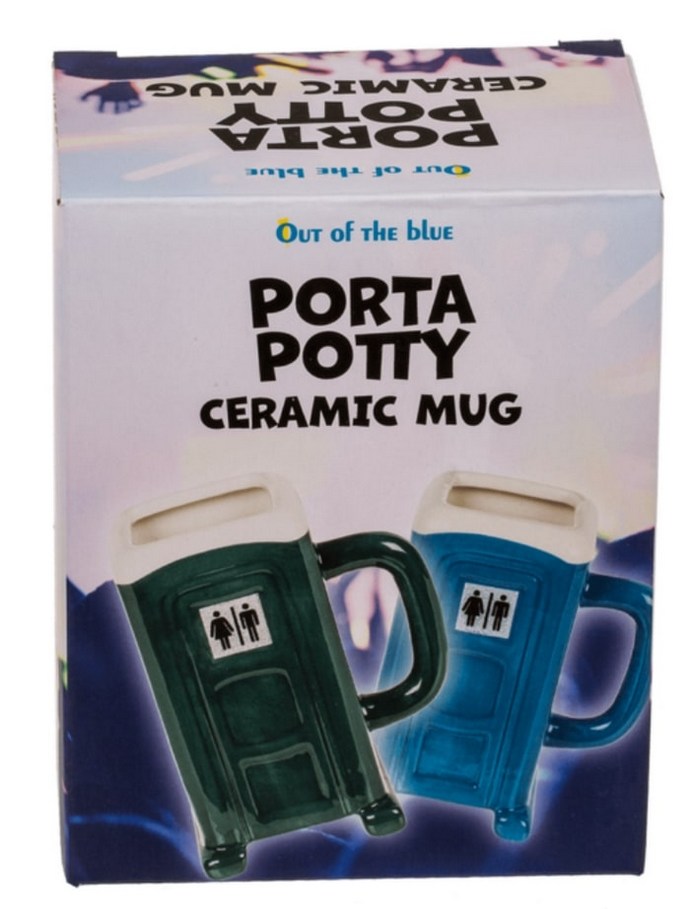 Hrnek toaleta - záchod (zelená)