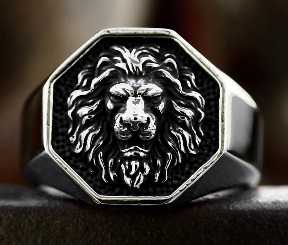 Prsten lev - ocelový (3)