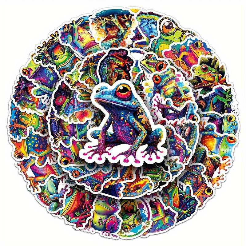 Set 50 samolepek žába