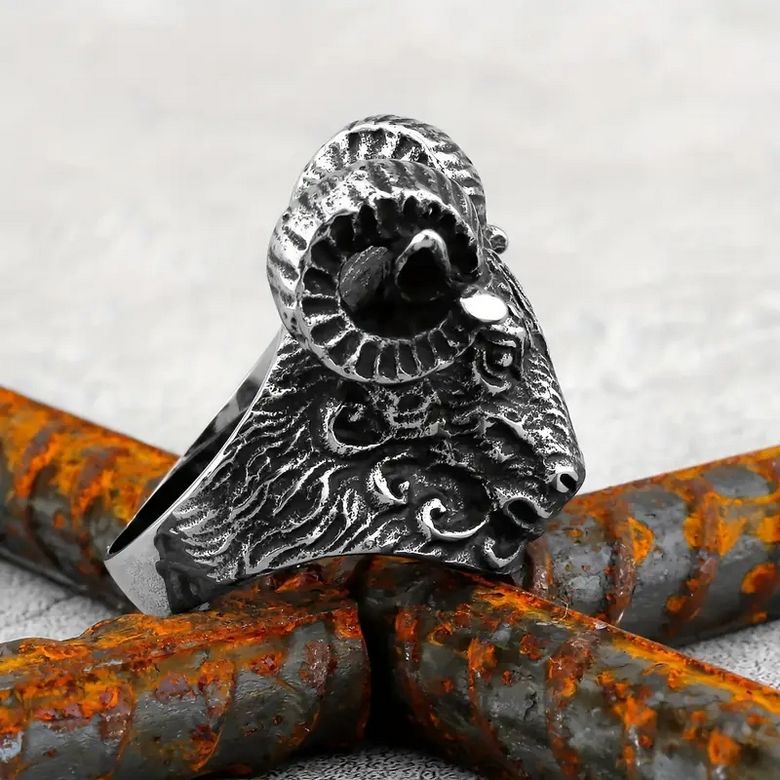 Prsten kozel - ocelový