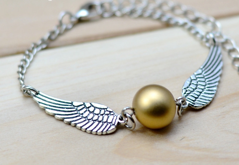 Náramek Harry Potter - zlatonka (st)