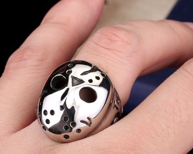 Prsten Pátek třináctého (Friday the 13th) - ocelový