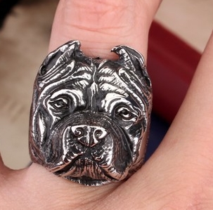 Prsten Pitbull - ocelový