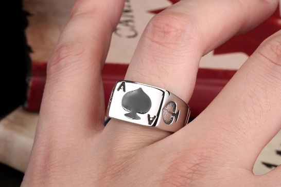 Prstýnek Eso (ocel)