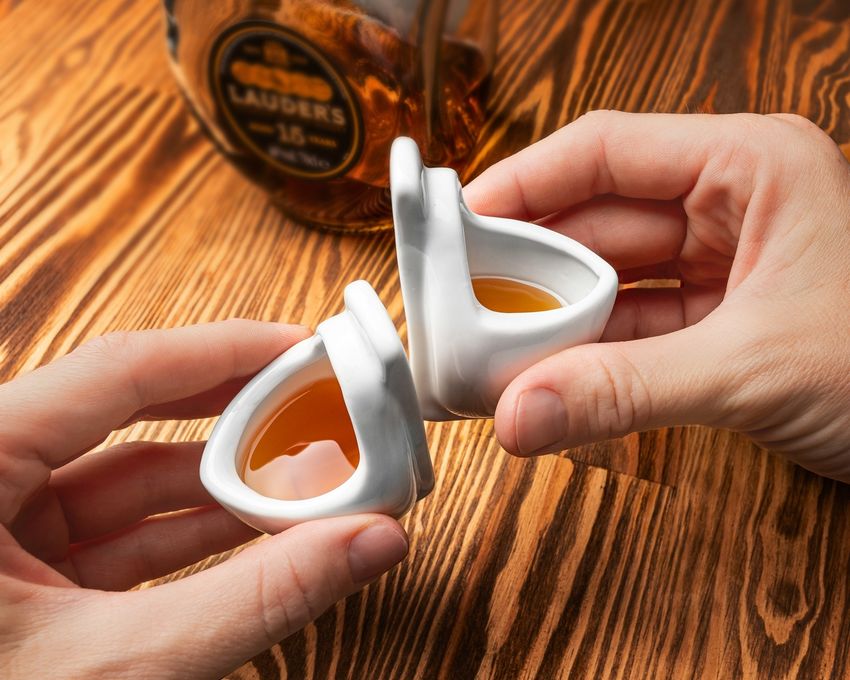 Panák toaleta - záchod - sada 2 ks