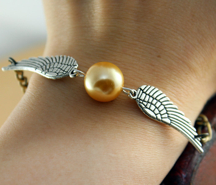 Náramek Harry Potter - zlatonka (st)