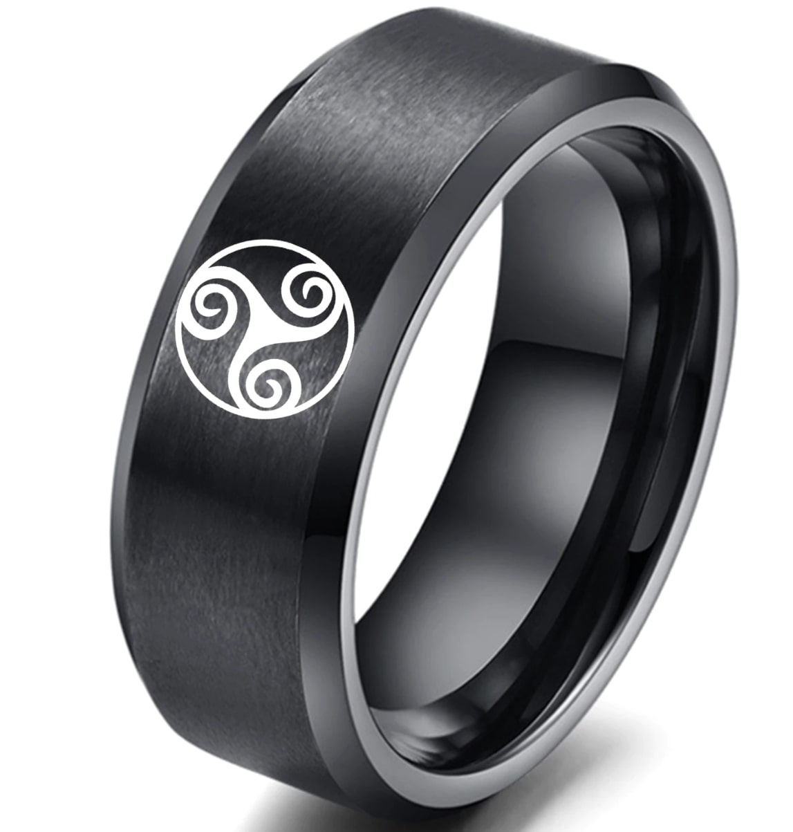 Prstýnek Teen Wolf (Vlčí mládě) - ocel - černá