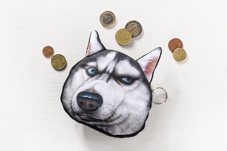 Peněženka pes - Husky