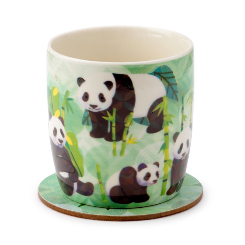 Hrnek panda s podtáckem