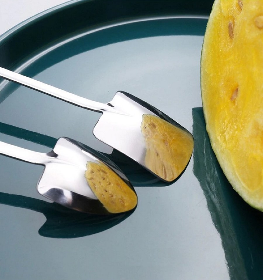 2 čajové lžičky rýč a lopata