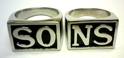 2 prsteny Sons of Anarchy (Zákon gangu) ocelové