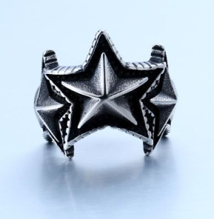 Prstýnek hvězdice (ocelový)