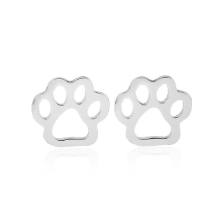 Náušnice tlapka (ocel) st