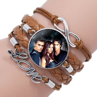 Náramek The Vampire Diaries (Upíří deníky) - Elena, Damon a Stefan
