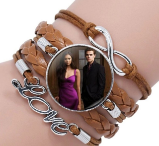 Náramek The Vampire Diaries (Upíří deníky) - Elena a Stefan