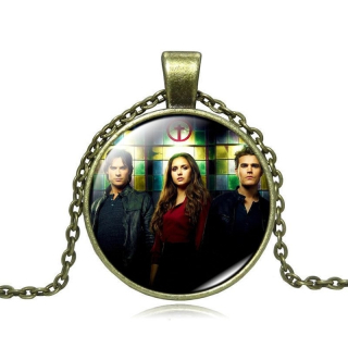 Řetízek The Vampire Diaries (Upíří deníky) - Elena, Damon a Stefan